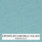 CUERO BRILLO / AZUL CIELO